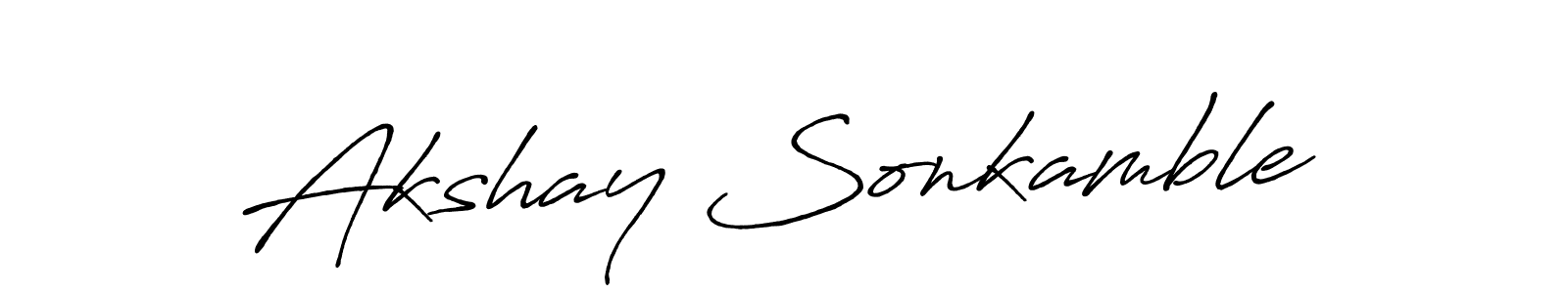 Best and Professional Signature Style for Akshay Sonkamble. Antro_Vectra_Bolder Best Signature Style Collection. Akshay Sonkamble signature style 7 images and pictures png