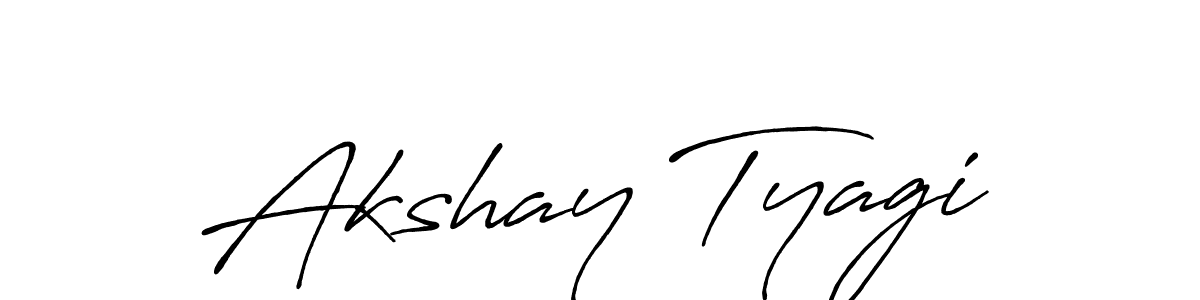 if you are searching for the best signature style for your name Akshay Tyagi. so please give up your signature search. here we have designed multiple signature styles  using Antro_Vectra_Bolder. Akshay Tyagi signature style 7 images and pictures png