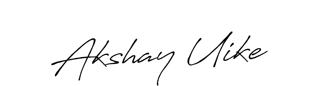 It looks lik you need a new signature style for name Akshay Uike. Design unique handwritten (Antro_Vectra_Bolder) signature with our free signature maker in just a few clicks. Akshay Uike signature style 7 images and pictures png