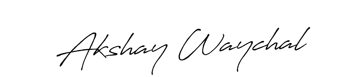 The best way (Antro_Vectra_Bolder) to make a short signature is to pick only two or three words in your name. The name Akshay Waychal include a total of six letters. For converting this name. Akshay Waychal signature style 7 images and pictures png