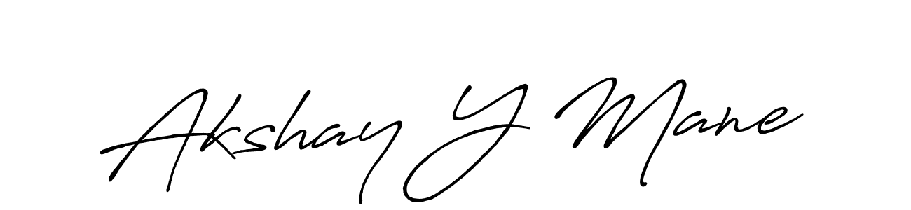 Use a signature maker to create a handwritten signature online. With this signature software, you can design (Antro_Vectra_Bolder) your own signature for name Akshay Y Mane. Akshay Y Mane signature style 7 images and pictures png