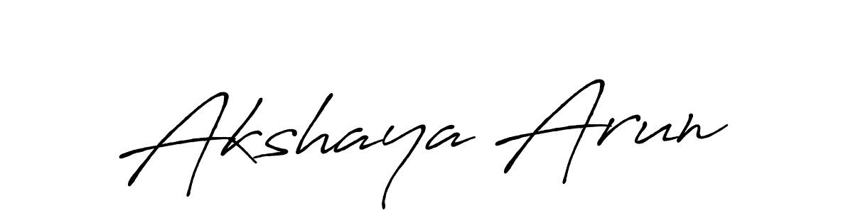 Also You can easily find your signature by using the search form. We will create Akshaya Arun name handwritten signature images for you free of cost using Antro_Vectra_Bolder sign style. Akshaya Arun signature style 7 images and pictures png