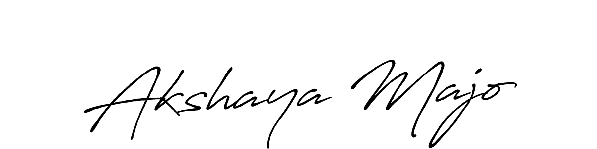 Create a beautiful signature design for name Akshaya Majo. With this signature (Antro_Vectra_Bolder) fonts, you can make a handwritten signature for free. Akshaya Majo signature style 7 images and pictures png