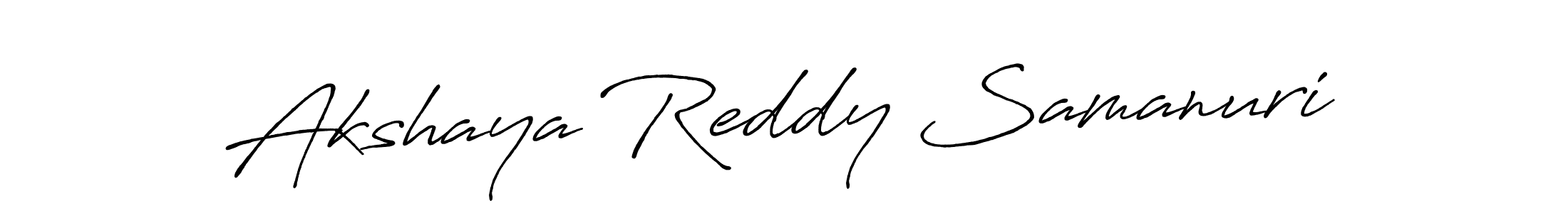 Make a short Akshaya Reddy Samanuri signature style. Manage your documents anywhere anytime using Antro_Vectra_Bolder. Create and add eSignatures, submit forms, share and send files easily. Akshaya Reddy Samanuri signature style 7 images and pictures png