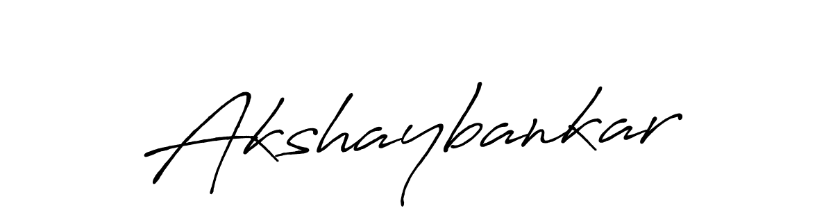 How to make Akshaybankar name signature. Use Antro_Vectra_Bolder style for creating short signs online. This is the latest handwritten sign. Akshaybankar signature style 7 images and pictures png