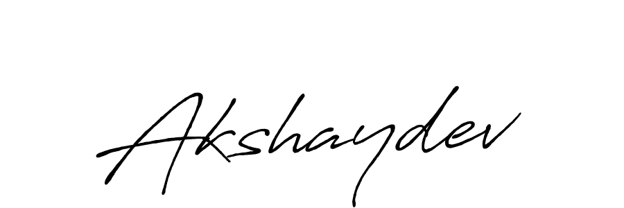 Use a signature maker to create a handwritten signature online. With this signature software, you can design (Antro_Vectra_Bolder) your own signature for name Akshaydev. Akshaydev signature style 7 images and pictures png