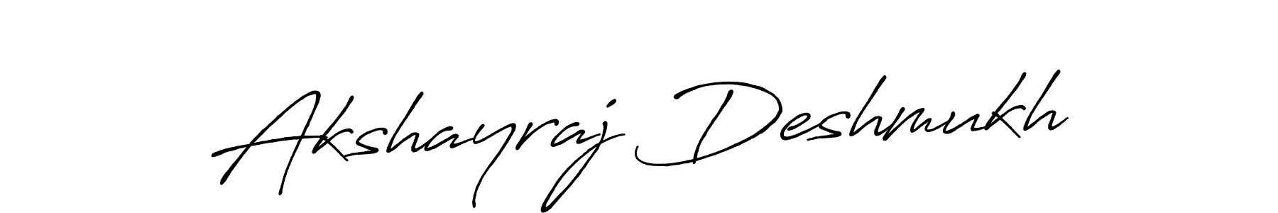 How to make Akshayraj Deshmukh name signature. Use Antro_Vectra_Bolder style for creating short signs online. This is the latest handwritten sign. Akshayraj Deshmukh signature style 7 images and pictures png