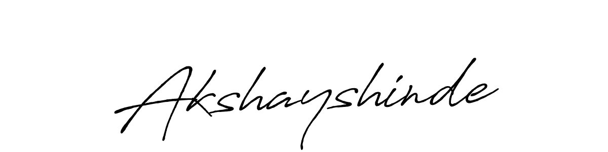 Design your own signature with our free online signature maker. With this signature software, you can create a handwritten (Antro_Vectra_Bolder) signature for name Akshayshinde. Akshayshinde signature style 7 images and pictures png