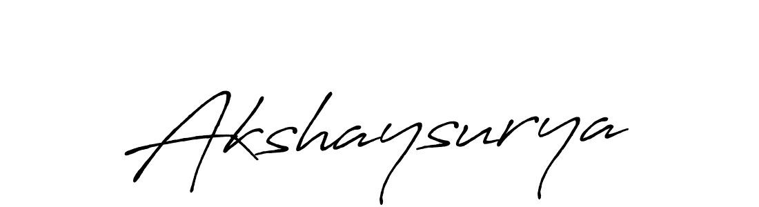 Make a beautiful signature design for name Akshaysurya. With this signature (Antro_Vectra_Bolder) style, you can create a handwritten signature for free. Akshaysurya signature style 7 images and pictures png