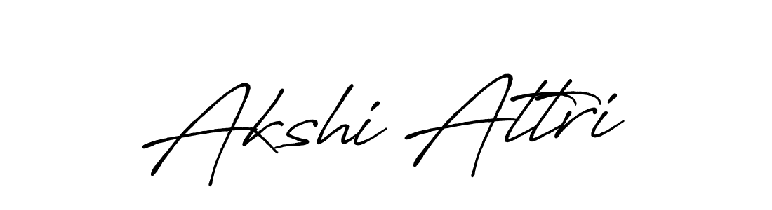 Once you've used our free online signature maker to create your best signature Antro_Vectra_Bolder style, it's time to enjoy all of the benefits that Akshi Attri name signing documents. Akshi Attri signature style 7 images and pictures png