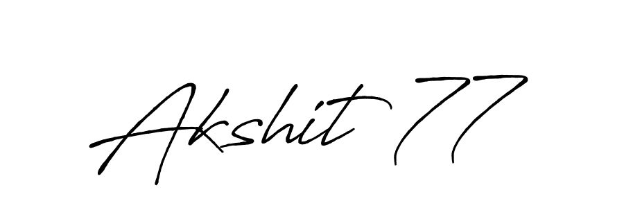 This is the best signature style for the Akshit 77 name. Also you like these signature font (Antro_Vectra_Bolder). Mix name signature. Akshit 77 signature style 7 images and pictures png