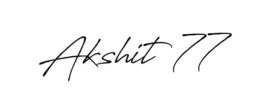 You should practise on your own different ways (Antro_Vectra_Bolder) to write your name (Akshit 77) in signature. don't let someone else do it for you. Akshit 77 signature style 7 images and pictures png