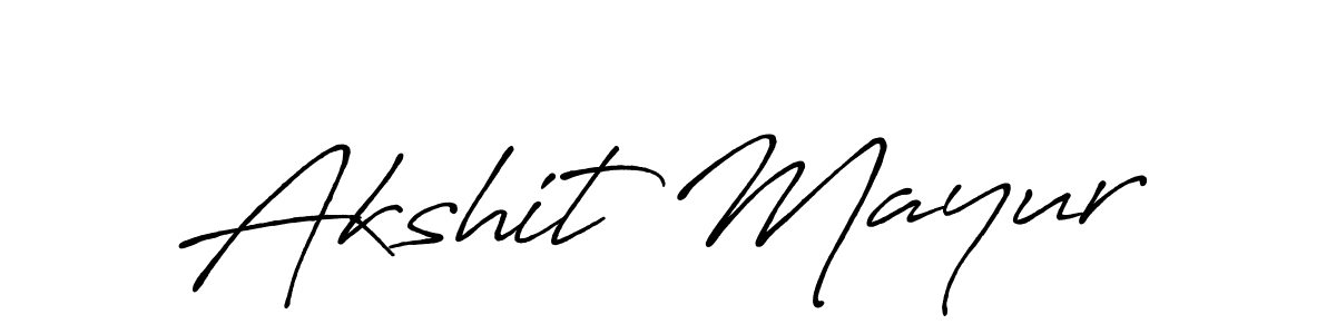 It looks lik you need a new signature style for name Akshit Mayur. Design unique handwritten (Antro_Vectra_Bolder) signature with our free signature maker in just a few clicks. Akshit Mayur signature style 7 images and pictures png