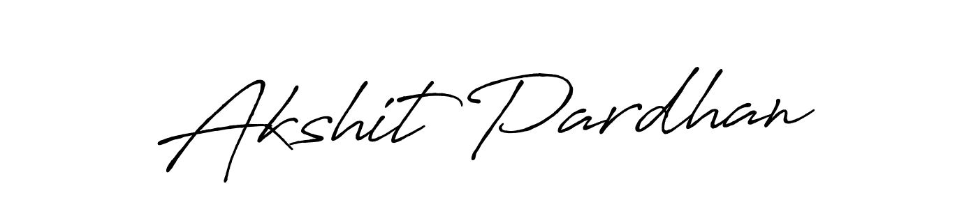 Use a signature maker to create a handwritten signature online. With this signature software, you can design (Antro_Vectra_Bolder) your own signature for name Akshit Pardhan. Akshit Pardhan signature style 7 images and pictures png