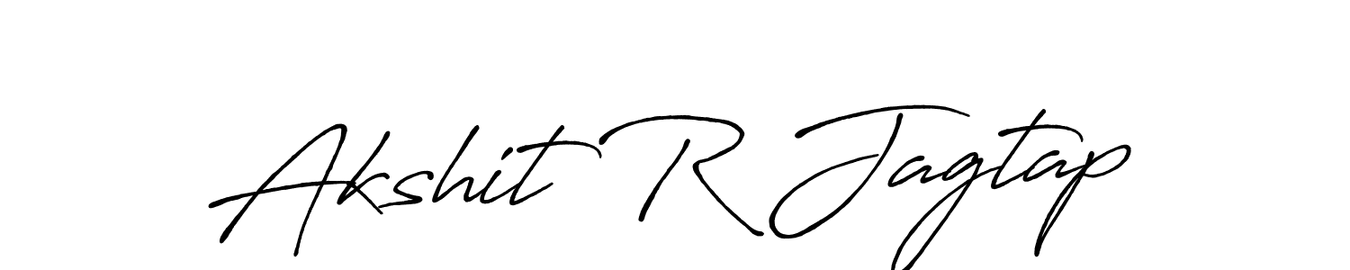 Also You can easily find your signature by using the search form. We will create Akshit R Jagtap name handwritten signature images for you free of cost using Antro_Vectra_Bolder sign style. Akshit R Jagtap signature style 7 images and pictures png