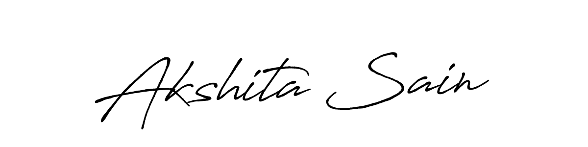 Use a signature maker to create a handwritten signature online. With this signature software, you can design (Antro_Vectra_Bolder) your own signature for name Akshita Sain. Akshita Sain signature style 7 images and pictures png