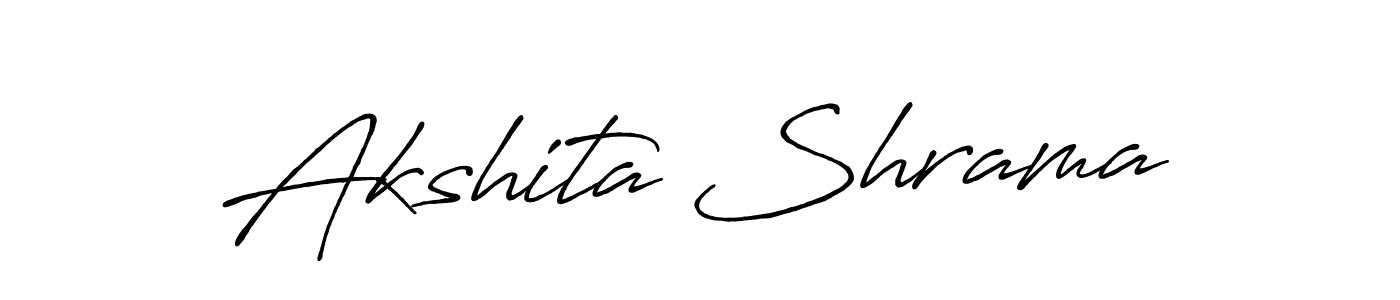 Use a signature maker to create a handwritten signature online. With this signature software, you can design (Antro_Vectra_Bolder) your own signature for name Akshita Shrama. Akshita Shrama signature style 7 images and pictures png