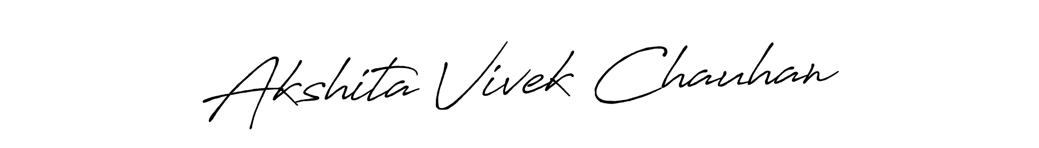 Design your own signature with our free online signature maker. With this signature software, you can create a handwritten (Antro_Vectra_Bolder) signature for name Akshita Vivek Chauhan. Akshita Vivek Chauhan signature style 7 images and pictures png