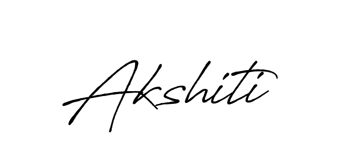 How to make Akshiti signature? Antro_Vectra_Bolder is a professional autograph style. Create handwritten signature for Akshiti name. Akshiti signature style 7 images and pictures png