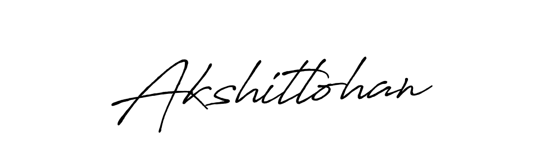 How to make Akshitlohan signature? Antro_Vectra_Bolder is a professional autograph style. Create handwritten signature for Akshitlohan name. Akshitlohan signature style 7 images and pictures png