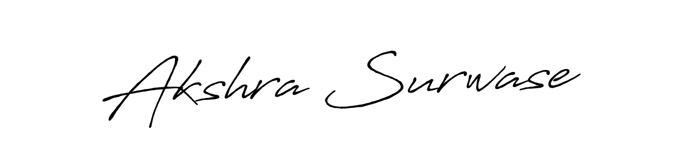 You should practise on your own different ways (Antro_Vectra_Bolder) to write your name (Akshra Surwase) in signature. don't let someone else do it for you. Akshra Surwase signature style 7 images and pictures png