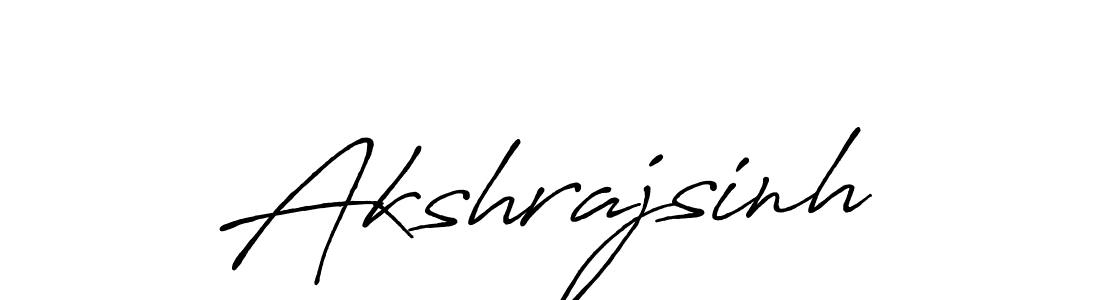 How to make Akshrajsinh name signature. Use Antro_Vectra_Bolder style for creating short signs online. This is the latest handwritten sign. Akshrajsinh signature style 7 images and pictures png