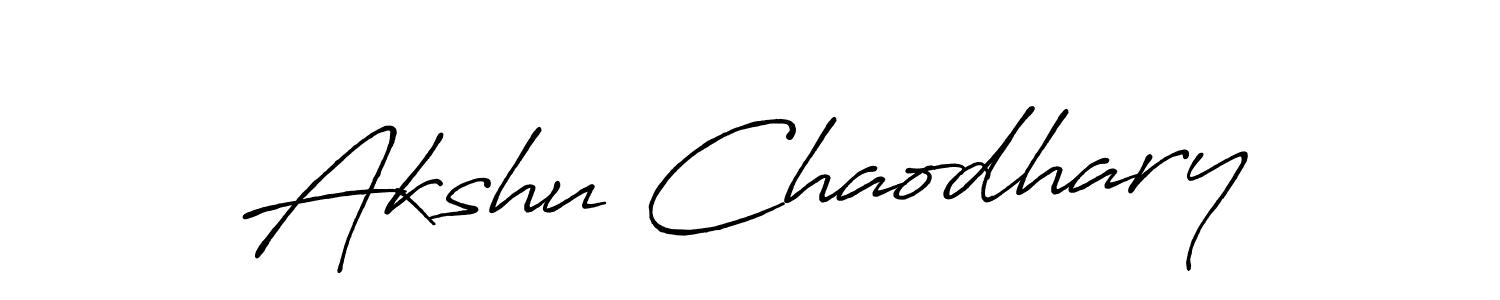 Make a short Akshu Chaodhary signature style. Manage your documents anywhere anytime using Antro_Vectra_Bolder. Create and add eSignatures, submit forms, share and send files easily. Akshu Chaodhary signature style 7 images and pictures png