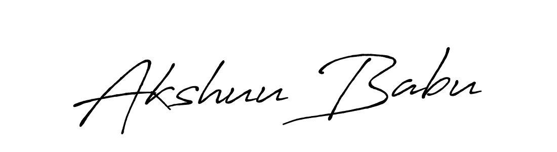 How to make Akshuu Babu signature? Antro_Vectra_Bolder is a professional autograph style. Create handwritten signature for Akshuu Babu name. Akshuu Babu signature style 7 images and pictures png