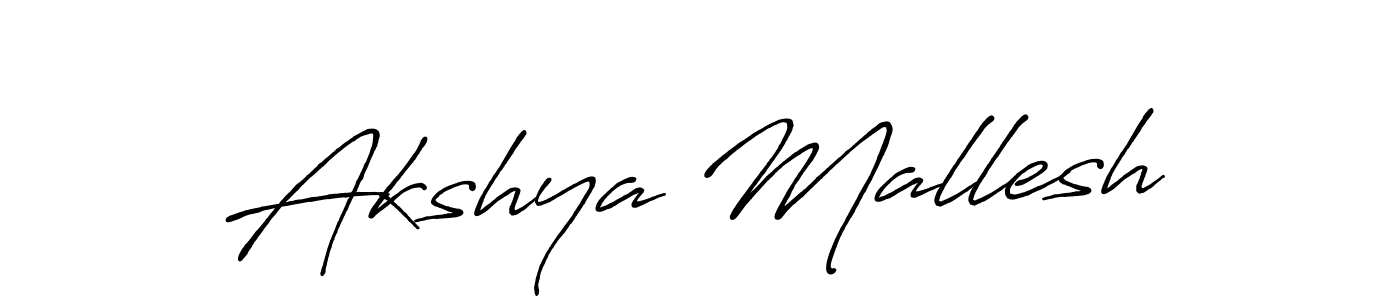 Design your own signature with our free online signature maker. With this signature software, you can create a handwritten (Antro_Vectra_Bolder) signature for name Akshya Mallesh. Akshya Mallesh signature style 7 images and pictures png