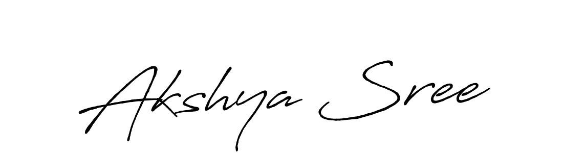 How to make Akshya Sree signature? Antro_Vectra_Bolder is a professional autograph style. Create handwritten signature for Akshya Sree name. Akshya Sree signature style 7 images and pictures png