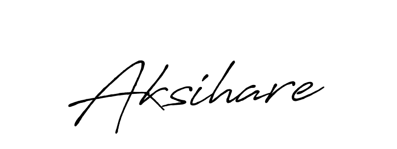 Use a signature maker to create a handwritten signature online. With this signature software, you can design (Antro_Vectra_Bolder) your own signature for name Aksihare. Aksihare signature style 7 images and pictures png