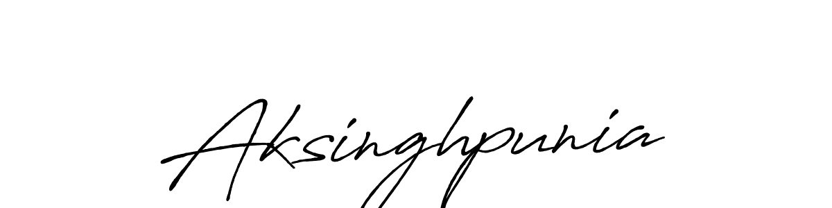 Use a signature maker to create a handwritten signature online. With this signature software, you can design (Antro_Vectra_Bolder) your own signature for name Aksinghpunia. Aksinghpunia signature style 7 images and pictures png