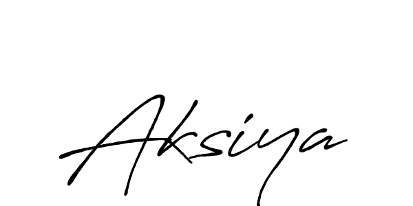 Design your own signature with our free online signature maker. With this signature software, you can create a handwritten (Antro_Vectra_Bolder) signature for name Aksiya. Aksiya signature style 7 images and pictures png