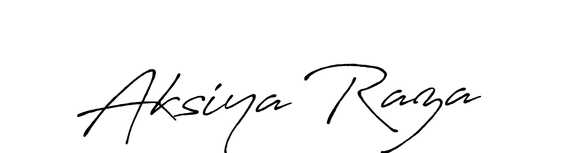 Create a beautiful signature design for name Aksiya Raza. With this signature (Antro_Vectra_Bolder) fonts, you can make a handwritten signature for free. Aksiya Raza signature style 7 images and pictures png