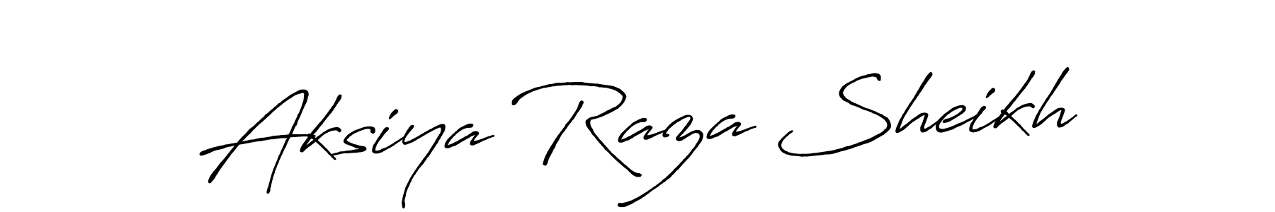 Aksiya Raza Sheikh stylish signature style. Best Handwritten Sign (Antro_Vectra_Bolder) for my name. Handwritten Signature Collection Ideas for my name Aksiya Raza Sheikh. Aksiya Raza Sheikh signature style 7 images and pictures png