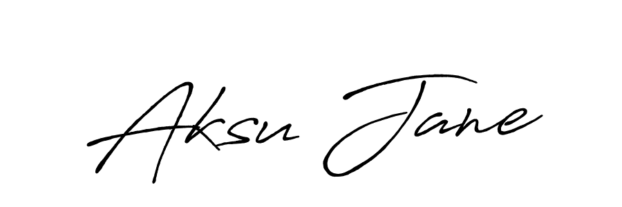 How to make Aksu Jane signature? Antro_Vectra_Bolder is a professional autograph style. Create handwritten signature for Aksu Jane name. Aksu Jane signature style 7 images and pictures png