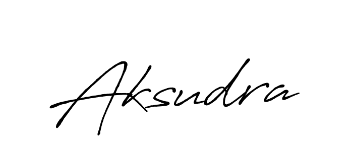 How to make Aksudra signature? Antro_Vectra_Bolder is a professional autograph style. Create handwritten signature for Aksudra name. Aksudra signature style 7 images and pictures png