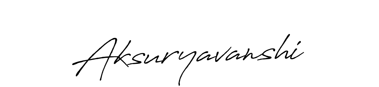 How to make Aksuryavanshi signature? Antro_Vectra_Bolder is a professional autograph style. Create handwritten signature for Aksuryavanshi name. Aksuryavanshi signature style 7 images and pictures png