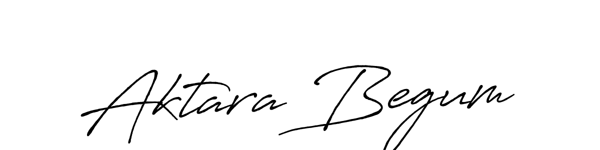 Create a beautiful signature design for name Aktara Begum. With this signature (Antro_Vectra_Bolder) fonts, you can make a handwritten signature for free. Aktara Begum signature style 7 images and pictures png