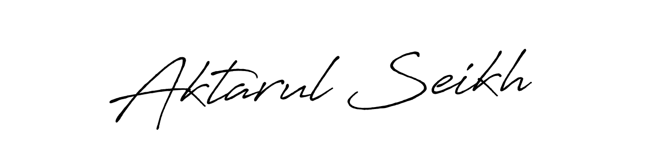 Use a signature maker to create a handwritten signature online. With this signature software, you can design (Antro_Vectra_Bolder) your own signature for name Aktarul Seikh. Aktarul Seikh signature style 7 images and pictures png