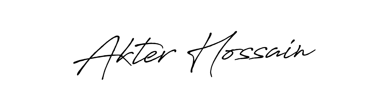 You can use this online signature creator to create a handwritten signature for the name Akter Hossain. This is the best online autograph maker. Akter Hossain signature style 7 images and pictures png