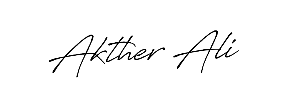 Create a beautiful signature design for name Akther Ali. With this signature (Antro_Vectra_Bolder) fonts, you can make a handwritten signature for free. Akther Ali signature style 7 images and pictures png