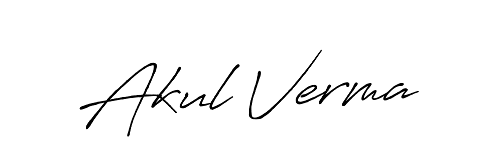 Similarly Antro_Vectra_Bolder is the best handwritten signature design. Signature creator online .You can use it as an online autograph creator for name Akul Verma. Akul Verma signature style 7 images and pictures png