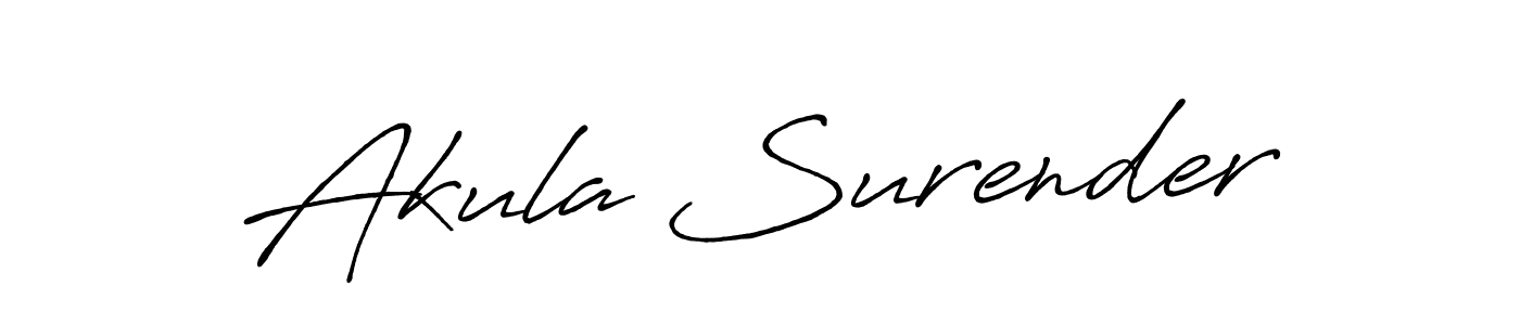 Antro_Vectra_Bolder is a professional signature style that is perfect for those who want to add a touch of class to their signature. It is also a great choice for those who want to make their signature more unique. Get Akula Surender name to fancy signature for free. Akula Surender signature style 7 images and pictures png