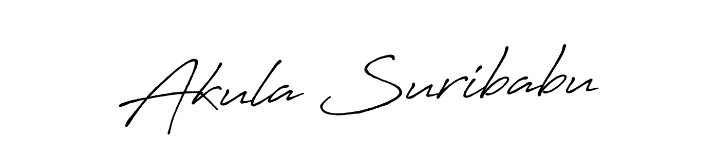 How to make Akula Suribabu signature? Antro_Vectra_Bolder is a professional autograph style. Create handwritten signature for Akula Suribabu name. Akula Suribabu signature style 7 images and pictures png