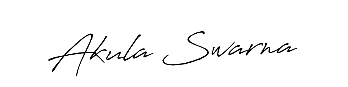 How to make Akula Swarna name signature. Use Antro_Vectra_Bolder style for creating short signs online. This is the latest handwritten sign. Akula Swarna signature style 7 images and pictures png