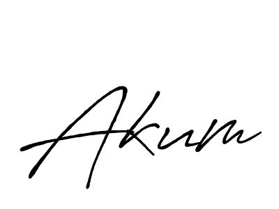 Use a signature maker to create a handwritten signature online. With this signature software, you can design (Antro_Vectra_Bolder) your own signature for name Akum. Akum signature style 7 images and pictures png