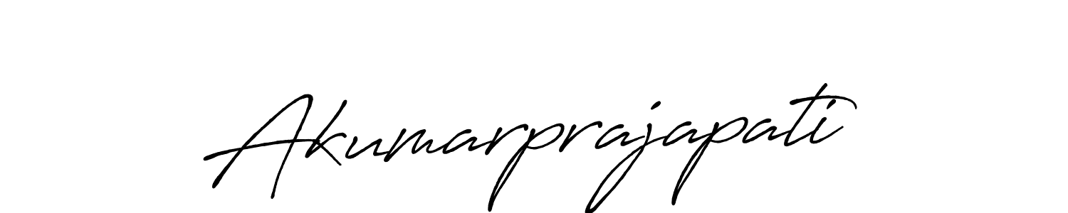 Use a signature maker to create a handwritten signature online. With this signature software, you can design (Antro_Vectra_Bolder) your own signature for name Akumarprajapati. Akumarprajapati signature style 7 images and pictures png