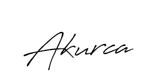 How to make Akurca name signature. Use Antro_Vectra_Bolder style for creating short signs online. This is the latest handwritten sign. Akurca signature style 7 images and pictures png