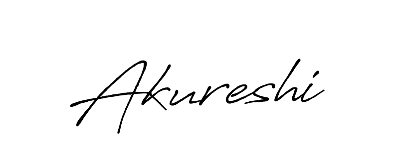 Use a signature maker to create a handwritten signature online. With this signature software, you can design (Antro_Vectra_Bolder) your own signature for name Akureshi. Akureshi signature style 7 images and pictures png